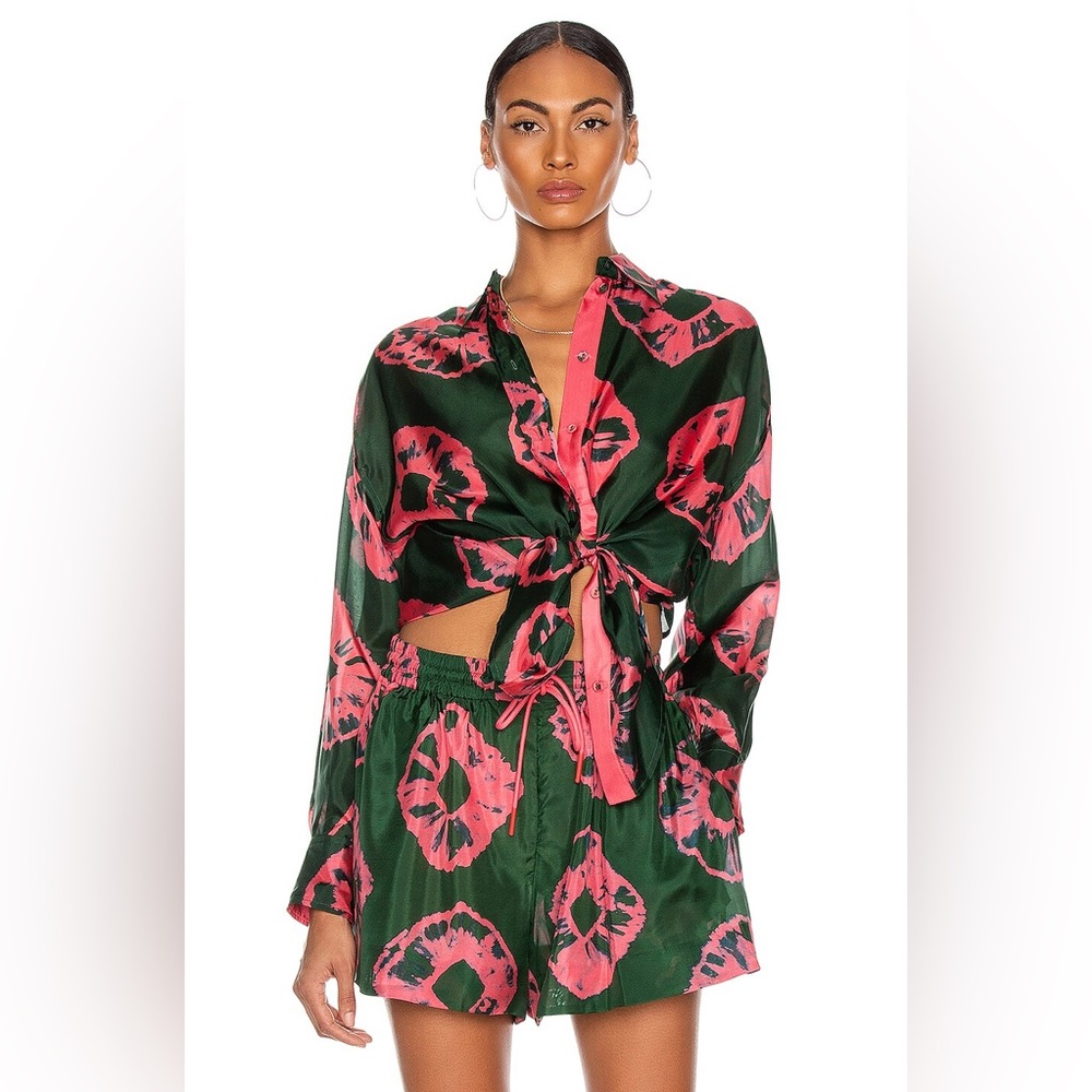 ZIMMERMANN Poppy Relaxed Shirt & Short Set - Picture 4 of 16